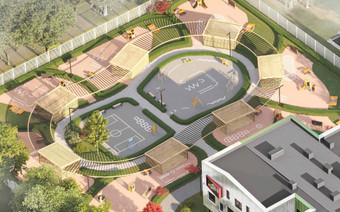 Двор с высоты птичьего полета