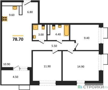 Планировка квартиры, ID 253211