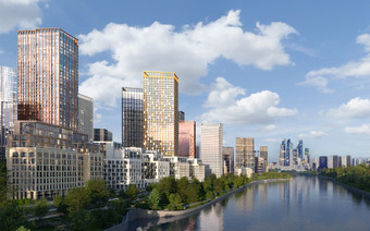 Вид с воды ЖК "Sydney City"