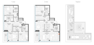 Планировка 4+ комнатной(квартира) площадью 242 квадратных метров в “Клубный квартал "Фрунзенская набережная"”