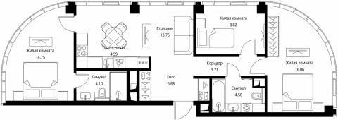 Планировка квартиры, ID 306965