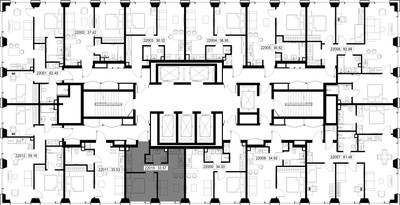 Планировка однокомнатной(квартира) площадью 33.6 квадратных метров в ЖК “ЖК SET (Сет)”
