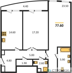 Планировка квартиры, ID 182045