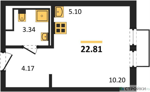 Планировка квартиры, ID 434988