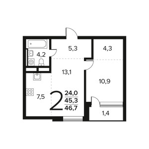 Планировка квартиры, ID 550304