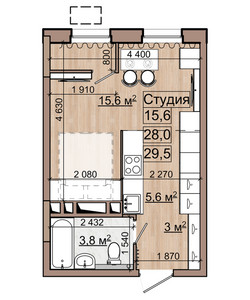 Планировка квартиры, ID 546895