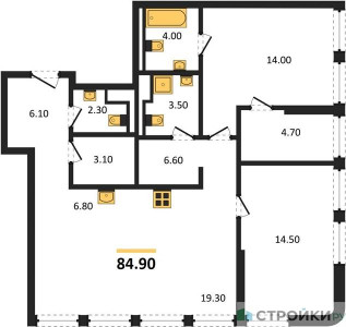 Планировка квартиры, ID 515663
