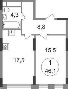 Планировка квартиры, ID 286459