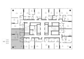 Планировка двухкомнатной(квартира) площадью 80.3 квадратных метров в “ЖК Слава”