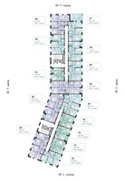 Планировка однокомнатной(квартира) площадью 46.6 квадратных метров в “СберСити в Рублево-Архангельском”