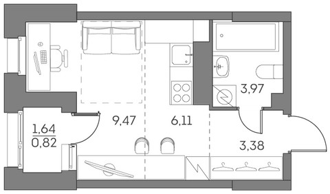 Планировка квартиры, ID 548296