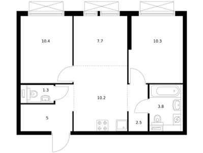Планировка квартиры, ID 412016