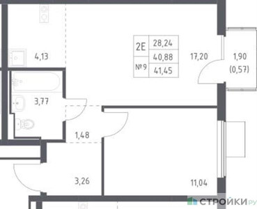 Планировка квартиры, ID 458337