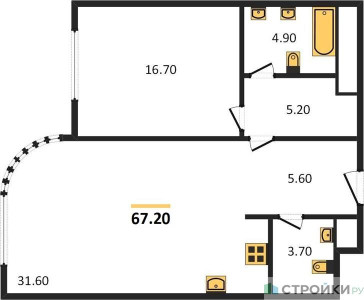 Планировка квартиры, ID 123631