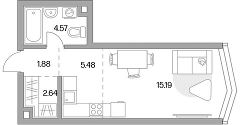 Планировка квартиры, ID 521845
