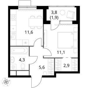 Планировка квартиры, ID 535819