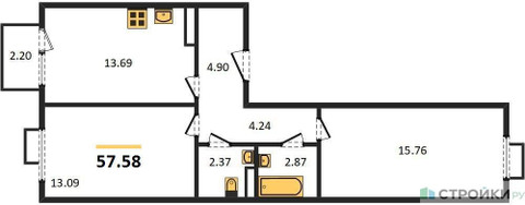 Планировка квартиры, ID 294558
