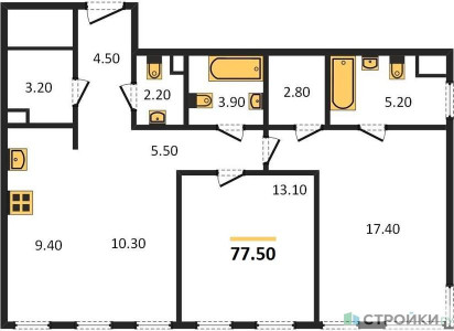 Планировка квартиры, ID 297268