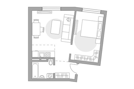 Планировка квартиры, ID 529763