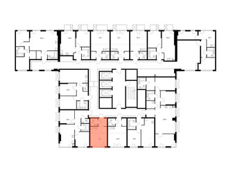 Планировка студии(квартира) площадью 21.7 квадратных метров в ЖК “ЖК 2-й Иртышский”