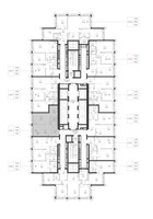 Планировка однокомнатной(квартира) площадью 45 квадратных метров в “ЖК SET (Сет)”