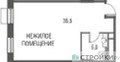 Планировка студии(квартира) площадью 40.8 квадратных метров в “ЖК Резиденции Архитекторов”