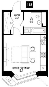 Планировка квартиры, ID 207782
