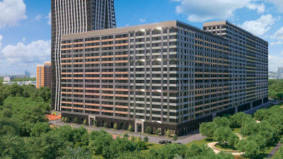 Планировка однокомнатной(апартаменты) площадью 55.8 квадратных метров в ЖК “ЖК Silver”