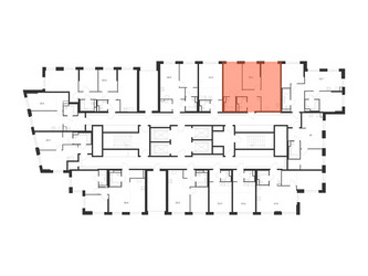 Планировка двухкомнатной(квартира) площадью 58.3 квадратных метров в ЖК “ЖК 2-й Иртышский”