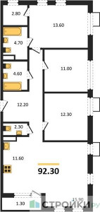 Планировка квартиры, ID 435349