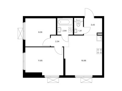 Планировка квартиры, ID 136386