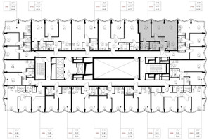 Планировка двухкомнатной(квартира) площадью 64.1 квадратных метров в “Дом премиум-класса МИРА”