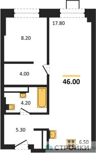 Планировка квартиры, ID 502320