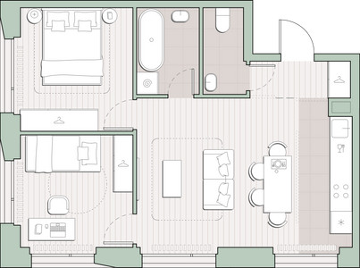 Планировка квартиры, ID 531833