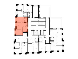 Планировка двухкомнатной(квартира) площадью 58.6 квадратных метров в ЖК “ЖК Онежский вал”