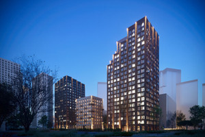 ЖК "Онежский вал" в вечернее время суток