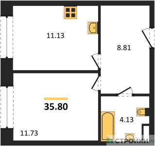 Планировка апартаментов, ID 219152