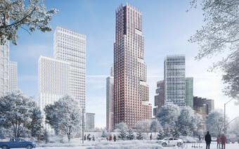 ЖК “ULTIMAcity” в зимнее время года