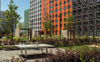 Место для досуга в ЖК "Бунинские луга"