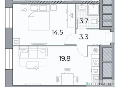 Планировка квартиры, ID 290989