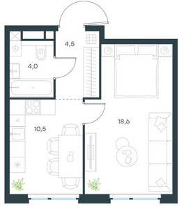 Планировка квартиры, ID 443616