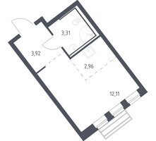 Планировка студии(квартира) площадью 22.1 квадратных метров в “ЖК Рублевский Квартал”