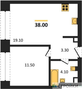Планировка квартиры, ID 546457