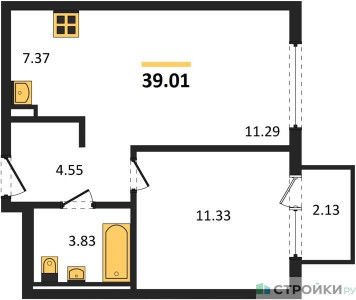 Планировка квартиры, ID 458454