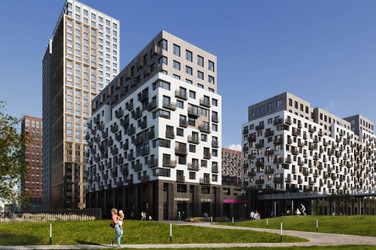 Планировка 4+ комнатной(квартира) площадью 78.5 квадратных метров в ЖК “ЖК Страна Заречная”