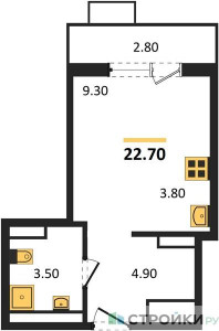 Планировка квартиры, ID 258370