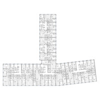 Планировка 4+ комнатной(квартира) площадью 73.7 квадратных метров в “Клубный квартал Садовническая 69”