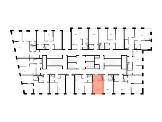 Планировка студии(квартира) площадью 20.3 квадратных метров в ЖК “ЖК 2-й Иртышский”