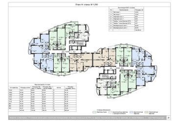 Планировка студии(квартира) площадью 38.4 квадратных метров в ЖК “ЖК Соболевка”