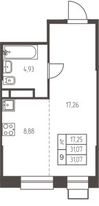 Планировка квартиры, ID 554920